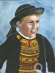 Portrait d'un enfant en costume bigouden